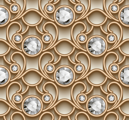 Jewelry decorative seamless pattern vector 02 seamless pattern jewelry decorative   