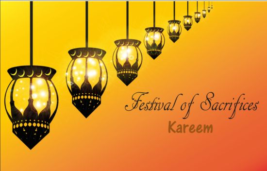 Ramadan Kareem mubarek with lantern background vector 13 ramadan mubarek lantern kareem background   