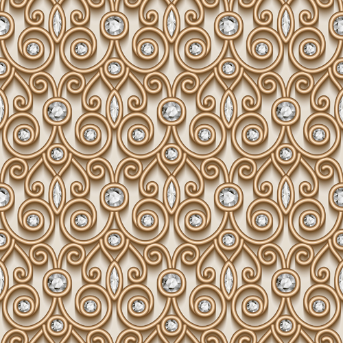 Jewelry decorative seamless pattern vector 01 seamless pattern jewelry decorative   