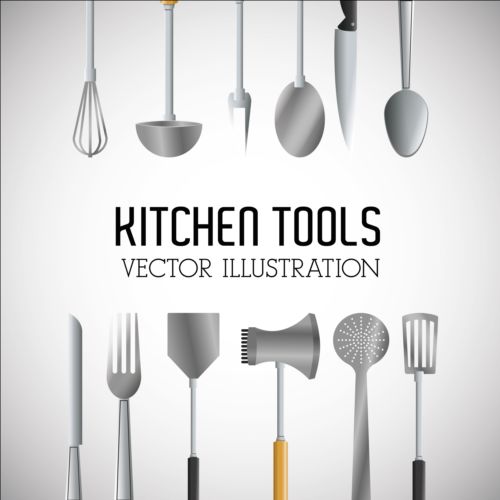 Kitchen tools vector illustration set 07 tools kitchen illustration   
