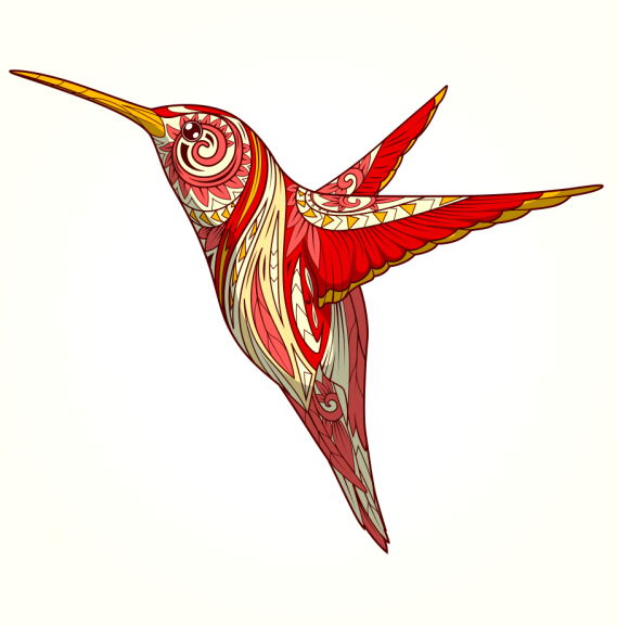 Floral pattern hummingbird vector 02 pattern hummingbird floral   