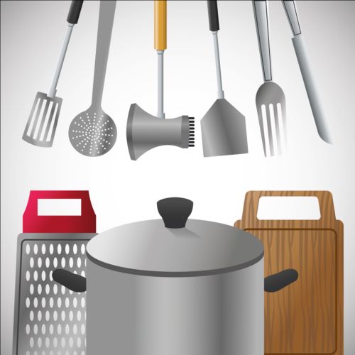 Kitchen tools vector illustration set 05 tools kitchen illustration   