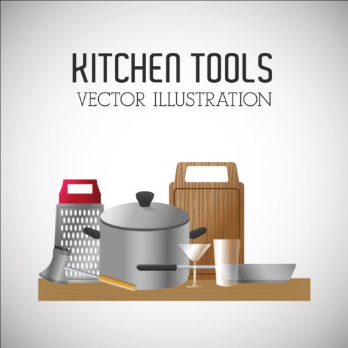 Kitchen tools vector illustration set 04 tools kitchen illustration   