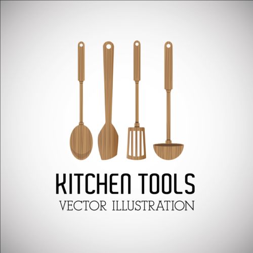 Kitchen tools vector illustration set 13 tools kitchen illustration   