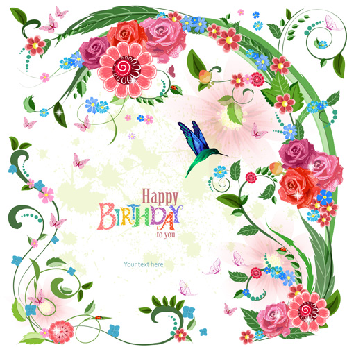 Flower holiday invitation cards vectors 06 invitation holiday flower cards   