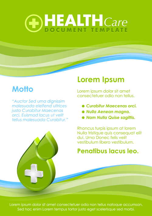 Healthcare document poster template vector 09 poster healthcare document   