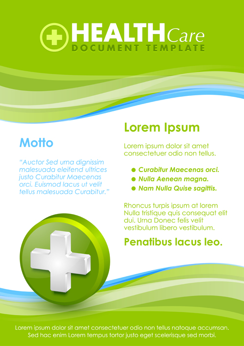 Healthcare document poster template vector 08 poster healthcare document   