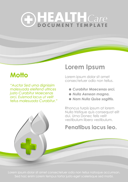 Healthcare document poster template vector 07 poster healthcare document   
