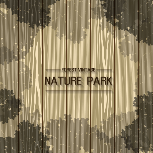 Nature park wooden background vector 03 wooden park nature background   