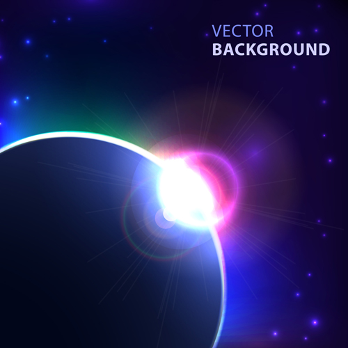 Blue cosmic background vector 04 Cosmic blue background   