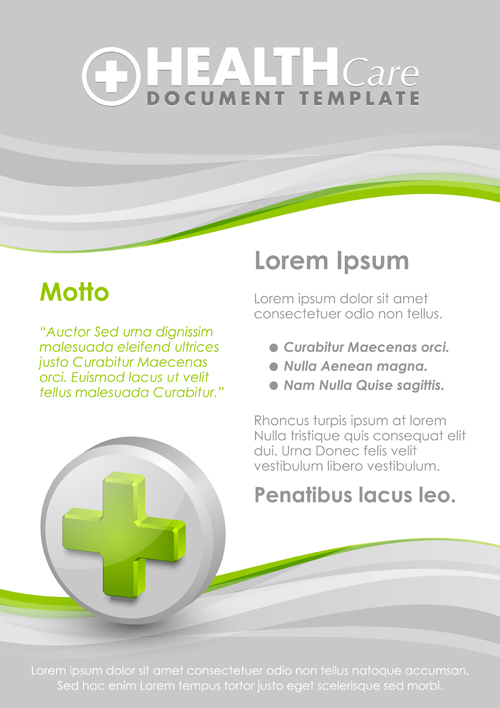 Healthcare document poster template vector 05 poster healthcare document   