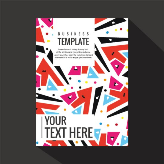 Abstract colored cover book and brochure vector 05 cover colored brochure book abstract   
