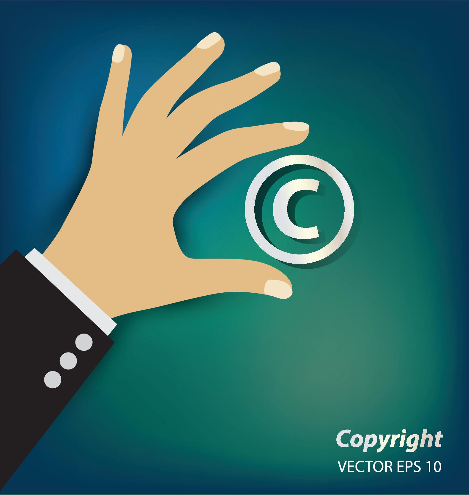 Creative copyright business vector design 02 creative copyright business   