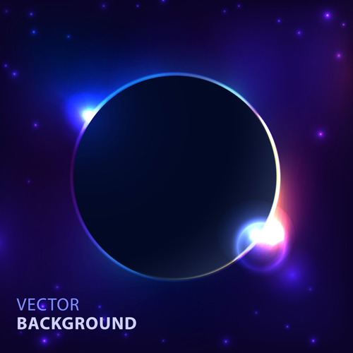 Blue cosmic background vector 01 Cosmic blue background   
