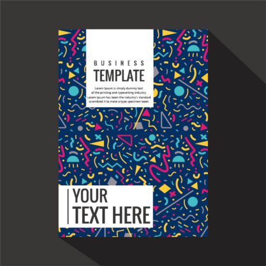 Abstract colored cover book and brochure vector 01 cover colored brochure book abstract   