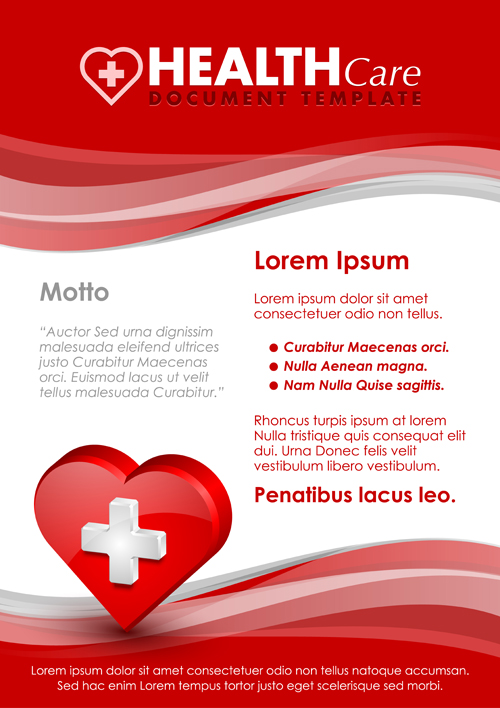 Healthcare document poster template vector 01 poster healthcare document   