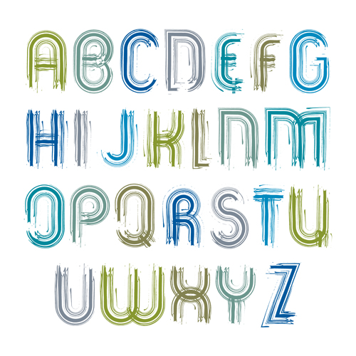 brush alphabets font vector 01 font brush alphabets   