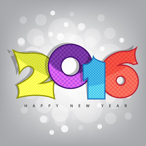2016 new year creative background design vector 12   