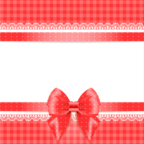 Elegant bow cards vector design 11 elegant cards bow   