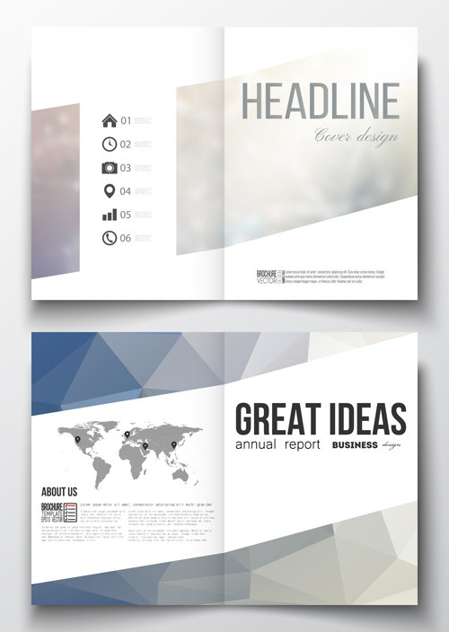 Publicize brochure with magazine cover design vector 03 publicize magazine cover brochure   