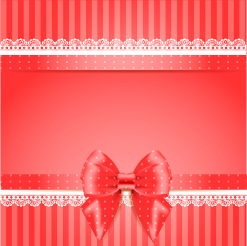 Elegant bow cards vector design 09 elegant cards bow   