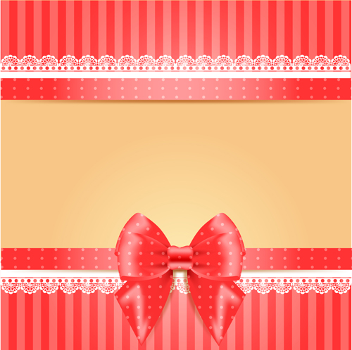 Elegant bow cards vector design 08 elegant cards bow   