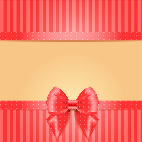 Elegant bow cards vector design 07 elegant cards bow   