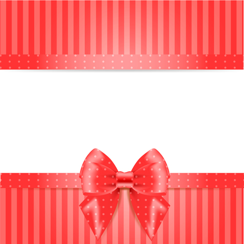 Elegant bow cards vector design 06 elegant cards bow   