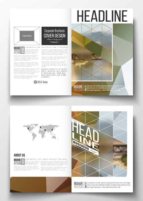 Publicize brochure with magazine cover design vector 08 publicize magazine cover brochure   