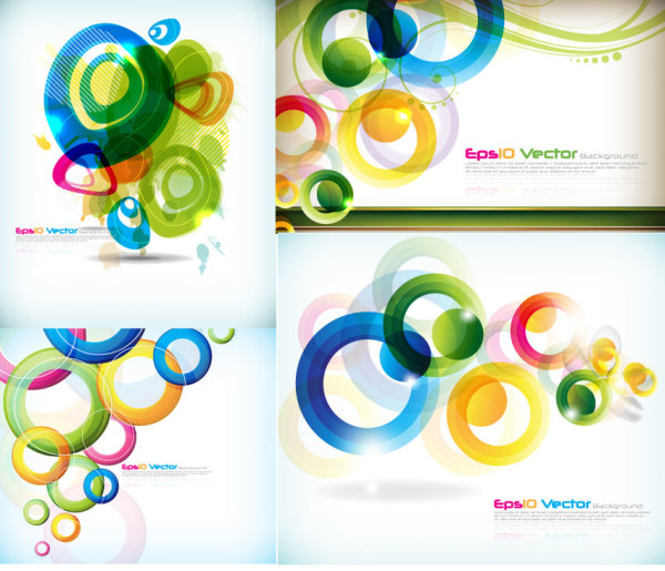 Abstract colored circular pattern art vector symphony dynamic lines circle be riotous with colour background   