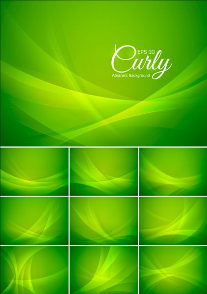 Green curly abstract vector background green curly background abstract   