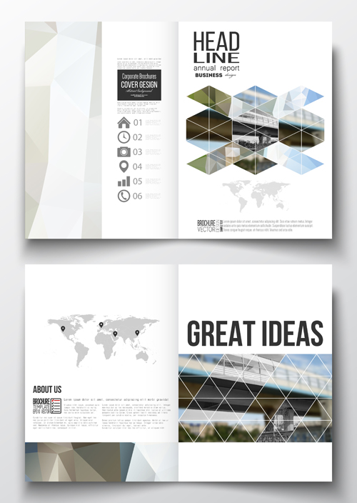 Publicize brochure with magazine cover design vector 07 publicize magazine cover brochure   