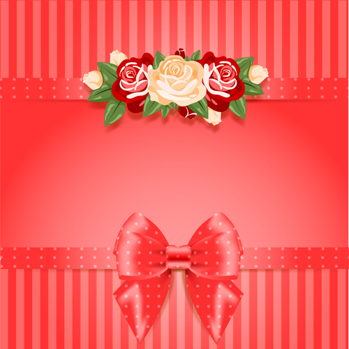 Elegant bow cards vector design 02 elegant cards bow   