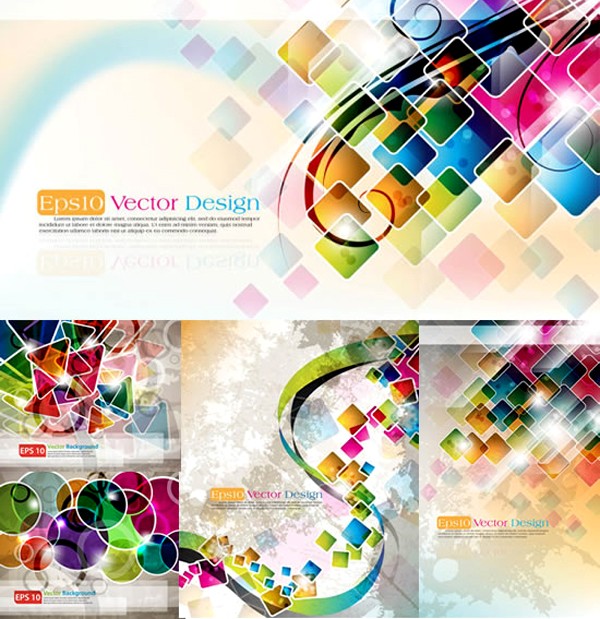 Beautiful dynamic geometric background vector design geometric dynamic beautiful   