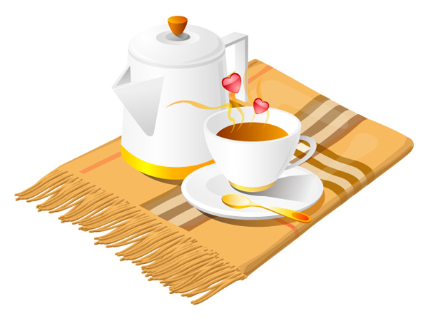 Coffee Mix Vector scarf coffee maker coffee cup   
