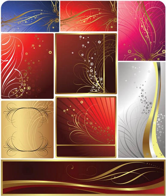 Luxury gold floral backgrounds vector luxury gold floral   