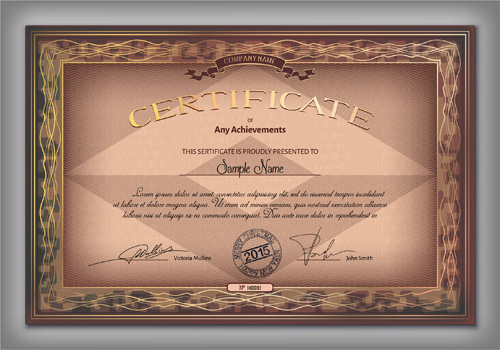 Vintage certificate design vectors vintage design certificate   