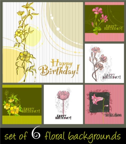 Hand drawn floral elegant background vector floral elegant   