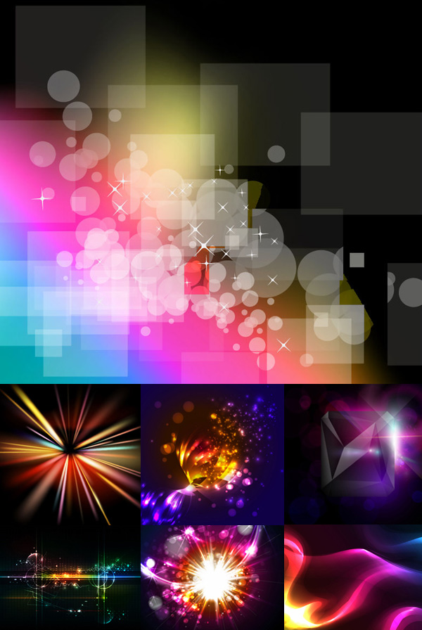 Colorful gorgeous background vector material gorgeous colorful background   