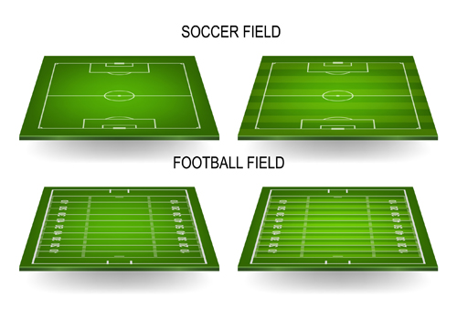 Green football field vector design 01 green football field   