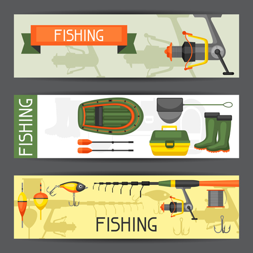 fishing supplies vector illustration vector 07 supplies illustration fishing   