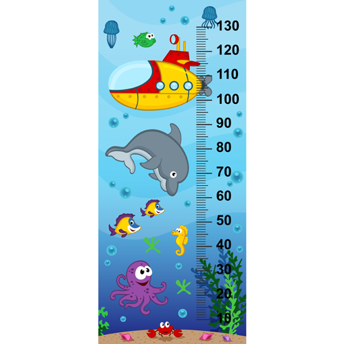 baby height measure cartoon styles vector 12 styles measure height cartoon baby   