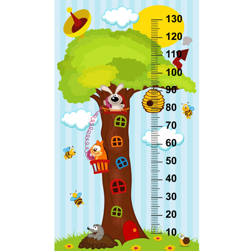 baby height measure cartoon styles vector 11 styles measure height cartoon baby   