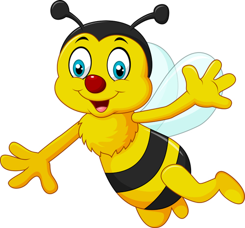 Cute bee cartoon vector illustration 02 illustration cute cartoon bee   