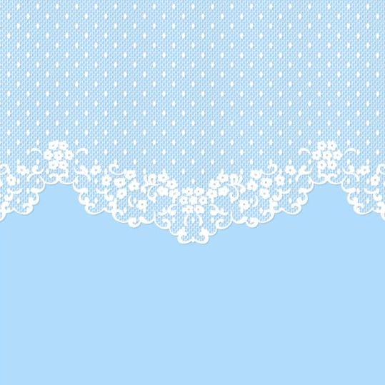 White lace with blue background vector 01 white lace blue background   