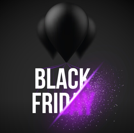 Creative black friday sale vector material 08 material friday creative black   