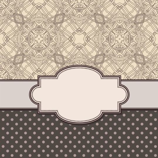 Vintage frame with floral background vector 06 vintage frame floral background   