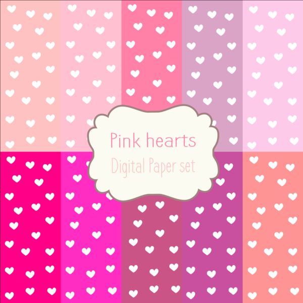 Heart paper and pink background vector pink paper heart background   