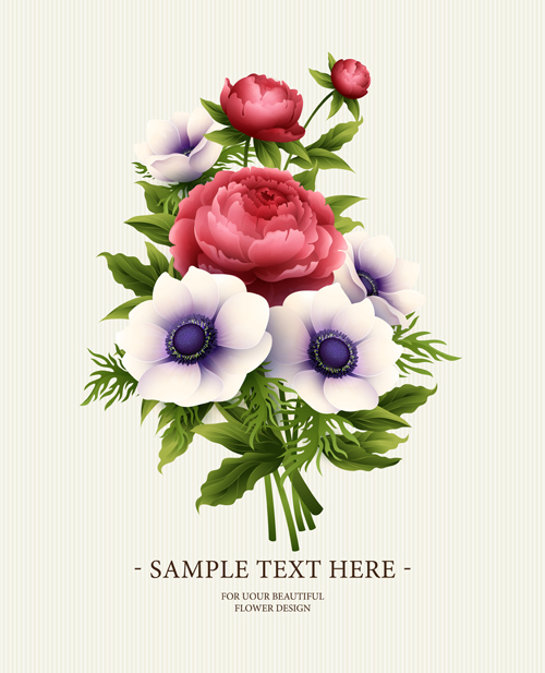 Flower design vintage invitations card vector 03 vintage invitations flower design card   