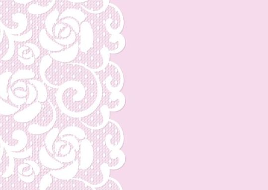 White lace with pink background vector 02 white lace blue background   